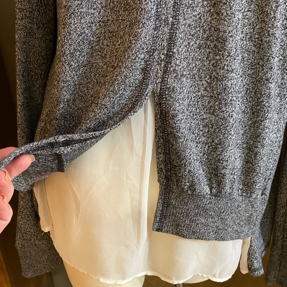 Proof Women’s spring cardigan open-front Gray, L - Picture 5 of 9